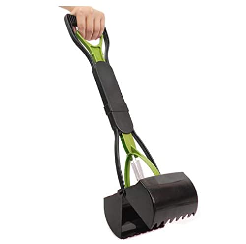 Poop Scooper 23" 60cm for Large and Small Dogs, Metal Pooper Scooper Set with Rake and Tray for Easy Pickup