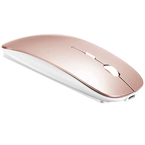 Bluetooth Mouse for MacBook pro/MacBook air/iPad/Laptop/iMac/pc, Wireless Mouse for MacBook pro MacBook Air/iMac/Laptop/Notebook/pc (BT/Rose Gold)