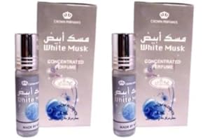 White Musk 6ml Concentrated Perfume Oil - Pack of 2 | Alcohol-Free Musk Attar for Men & Women | Soft & Long-Lasting Fragrance