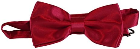 Bow Tie Pre-Tied Adjustable Length by Amazing Apparel (Red)