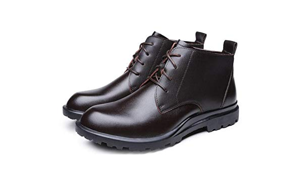 Amazon.com: Botas cortas de algodón para hombre, tamaño grande, de cuero,  para hombre : Ropa, Zapatos y Joyería