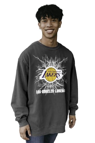 Los Angeles Lakers NBA Officially Licensed Crewneck Sweatshirt Ringspun Electri…