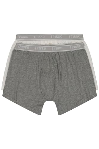 JP 1880 Pants, Unterhose, 2er-Pack, Jersey Boxer a Pantaloncino, Weiß, 3XL Uomo