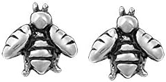 Boma Sterling Silver Bee Stud Earrings