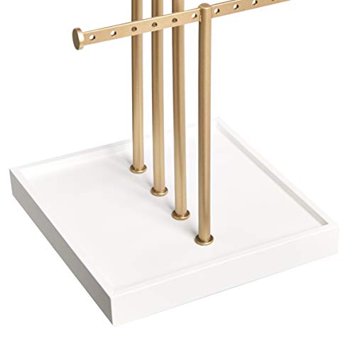 Amazon Basics FourTier Jewelry Tree Stand White/Brass Pricepulse