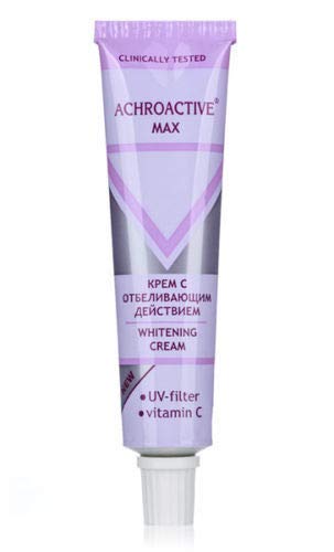 ACHROACTIVE MAX | Antispot Facial Moisturizing Cream | Evens Skin Tone, Brightens, and Anti-Aging | Whitening Cream for All Skin Types | Diminishes Age Spots | Facial Whitener | 45 ml