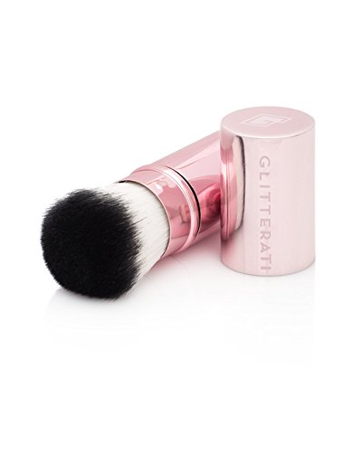 The glitterati retractable premium pink makeup brush: k…