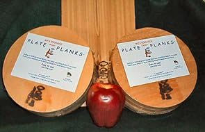 Just Smoked Salmon Circular Western Red Cedar Plate Plank (4 Pack)