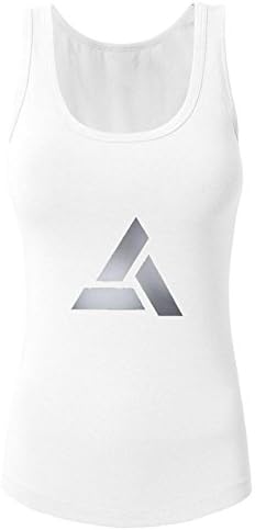 Abstergo women's Summer Tank Tops White Medium