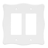 Brainerd 64600 Nylon Double Decorator Wall Plate / Switch Plate / Cover, White