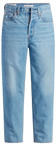 Levis Damen Ribcage Straight Ankle Jeans,Light Indigo Worn In,31W / 29L