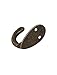 Clothes Hat Coat Robe Hanging Metal Single Hook Wall Door Hangers 5pcs