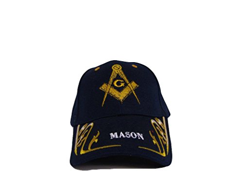 Dark Navy Blue Mason Masonic Freemason Feather Eggs Style Cap Hat