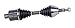 ODM GC-8-8669 Front Left or Right CV Axle Shaft Assembly for 4WD 2002 2003 2004 2005 Dodge Ram 1500