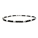 5mm Dark Brown Coco Bead Hawaiian Surfer Necklace with White Puka Shell & Coco Bead Accents, Barrel Lock