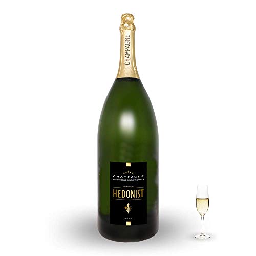 Hedonist® Champagner Brut 9 L | 100% Pinot Meunier | edles Design | feine Aromen | inkl. Holzkiste | exklusiv aus… – Bild 4