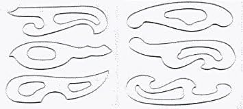 Ils 曲線が自在に扱えるようになる 雲形定規1 5mm 訳あり Fc 156 6枚セット