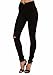 Vibrant Slit Knee High Waisted Solid Jeans
