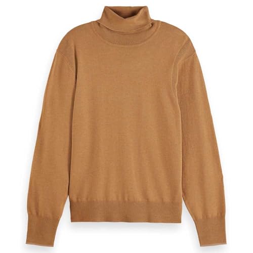 Scotch & Soda Relaxed-Fit Roll Neck Pullover, Maglione, Donna, Tobacco Melange, S