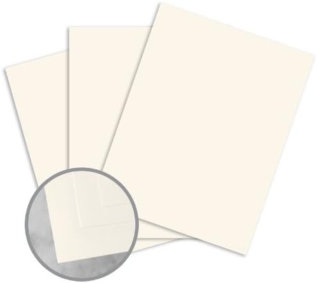CRANE'S CREST Natural White Card Stock - 23 x 29 in 80 lb Cover Smooth 100% Cotton 250 per Package