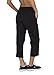 RBX Active Women's Relaxed Fit Cotton Capri Pant w/ Dual Pockets,Black,Large