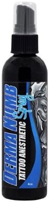 Derma Numb DURING Tattoo Anesthetic Spray 4 Ounce