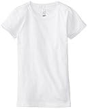 Clementine Little Girls' Everyday T-Shirt, White, Small(6-6X)