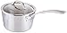 Viking Contemporary 3-Ply Stainless Steel Sauce Pan with Glass Lid, 3.4 Quart Saucepan Cooking Pot, Dishwasher and Oven Safe, Induction Ready, Silver
