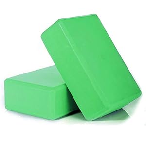 EUSIN Yoga Block 2pcs – Supportive High Density EVA Foam Soft Non-Slip Surface for Yoga, Pilates, Meditation