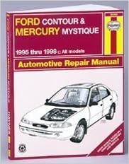 Ford Contour And Mercury Mystique Automotive Repair Manual All Ford Contour And Merury Mystique Models1995 Through 1998 Haynes Automotive Repair Manual Series Jacobs Mark Haynes John H 9781563922886 Amazon Com Books