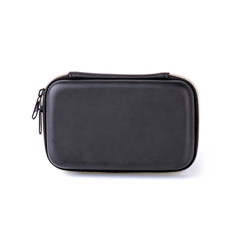 DEHEOBI Vintage PU Leather Bag Case Carry Cover Pouch Protector Handbag Cable Data Container for Fujifilm Polaroid Snap Camera Instant Print Camera (Black)