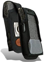 Rugged black Cordura Fitted Cover Case W/Detachable Quad-Lock holster Belt clip for Motorola iDEN TITANIUM