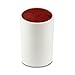 Universal Knife Block - Porcelain Holder w/ Magnetic Bristles - Without Knives, Cylinder, White - by Sweese