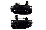 PT Auto Warehouse HY-3234S-RP - Outside Exterior Outer Door Handle, Smooth Black - Rear Left/Right Pair