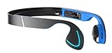 SainSonic BM-7 Bone Conduction Headphone, with Led Light Both Sides, FCC Certified, Open & Safer, No Hearing Impairment, Revolutionary, Waterproof, Bluetooth 4.0, Wireless - Ionian Blue