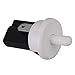 BQLZR Black and White Plastic Hosing 2 Pin 250V AC 3A Terminal Momentary SPST NC Refrigerator Door Light Switch Pack of 2