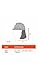 Ergodyne Chill-Its 6717 Evaporative Polymer Cooling Hard Hat Neck Shade, Solid Blue
