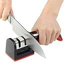 2 Stage Knife Sharpener Tool - Professional Blade Sharpening Machine Sharpen Blades, Kitchen Knives System, Scissors