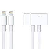 30 pin to 8 pin Charge Adapter Converter Cable for iPhone Xs/Xs max/x,iPhone 8/8plus,iPhone 7/7 Plus,iphone 6s/6s Plus, iphone 5s/5c, iPad (White)