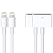 30 pin to 8 pin Charge & Sync Adapter Converter Cable for iPhone Xs/Xs max/x,iPhone 8/8plus,iPhone 7/7 Plus,iphone 6s/6s Plus, iphone 5s/5c, iPad (White)