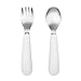 OXO TOT Training Fork and Spoon Set, Teal, 2-Pack