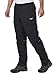 MIER Men's Sports Pants Warm Up Pants with Zipper Pockets for Workout, Gym, Running, Training, Black