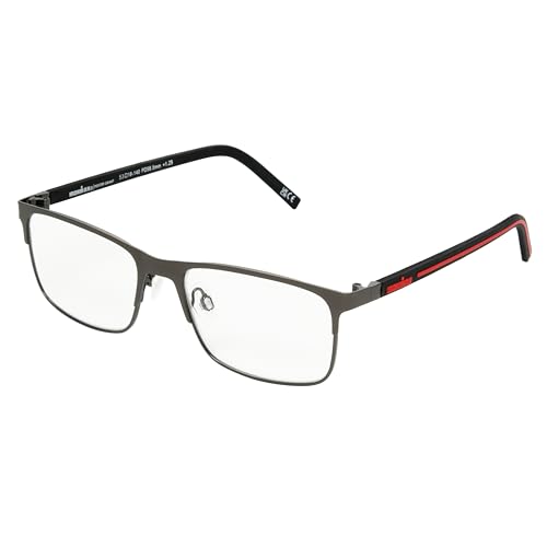 Foster Grant IRONMAN Men's Drive Rectangular Reading Glasses, BLACK, 2x