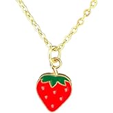 Le Petit Joyau Childrens Strawberry Necklace