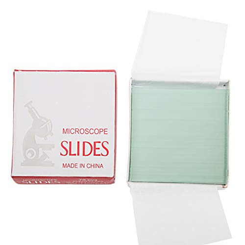 72 Pieces Pre-Cleaned Blank Microscope Slides and 100 Pieces Coverslips Cover Glass - Thumbnail 3