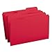 Smead File Folder, Reinforced 1/3-Cut Tab, Legal Size, Red, 100 per Box (17734)