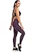 UURUN Workout Pants for Women High Waist Tummy Control Yoga Pants Non See Through Slim Compression Leggings for Fitness Running Gym Athletic Purple Lthumb 4