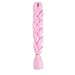 CCmargue Jumbo Braiding Hair 3pcs Pink Kanekalon Braids Hair Pure Color Ombre Braiding hair (3pcs, pink)