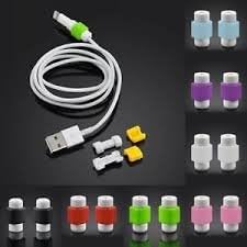 Ktapes Light Blue Color 6 Pairs Charging Cable Protector Saver-apple Iphone USB Lightning Cable Protector-protect Your OEM USB Data Cord for 4 4s 5 5c 5s 6 6+ 6s 6s+ Plus Phone, Ipod &amp; Ipad