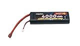 Fconegy 2S 7.4V 4000mAh 40C Hardcase Lipo Battery Pack with Deans Plug for RC Car RC Truck RC Boat, RC Hobby